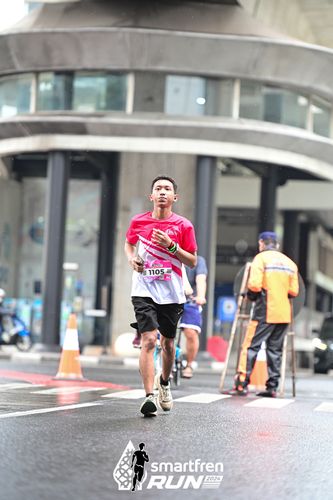 Race photo from Smartfren Run 2024