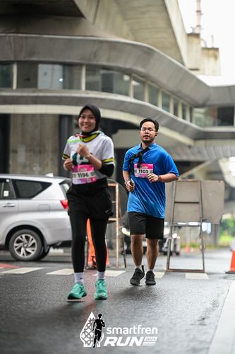 Race photo from Smartfren Run 2024