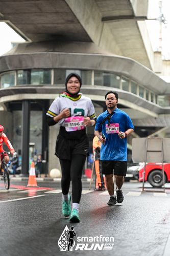Race photo from Smartfren Run 2024