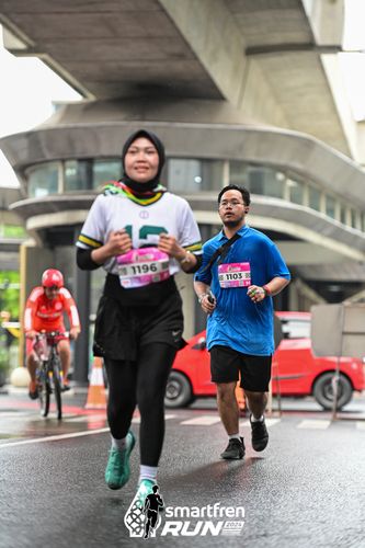 Race photo from Smartfren Run 2024
