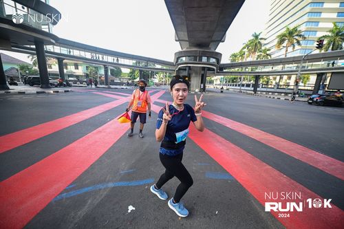 Race photo from Nu Skin Run 10K