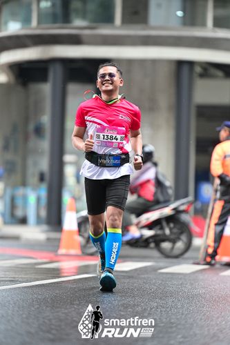 Race photo from Smartfren Run 2024