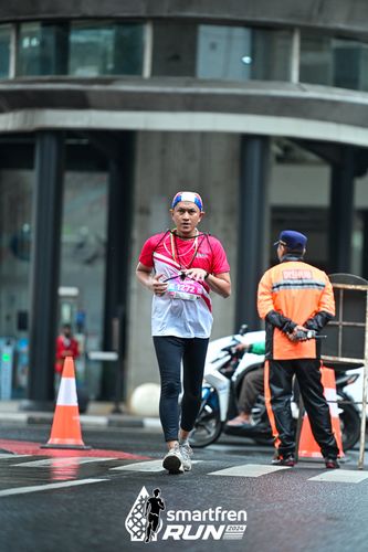 Race photo from Smartfren Run 2024