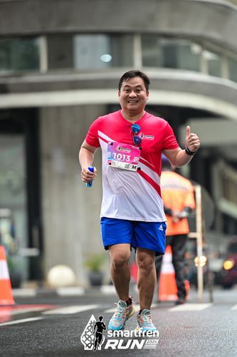 Race photo from Smartfren Run 2024