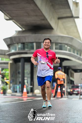 Race photo from Smartfren Run 2024