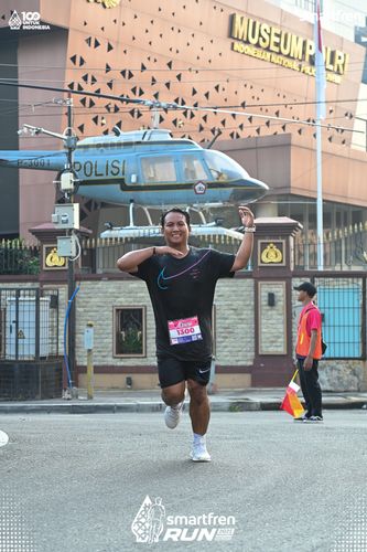 Race photo from Smartfren Run 2025 