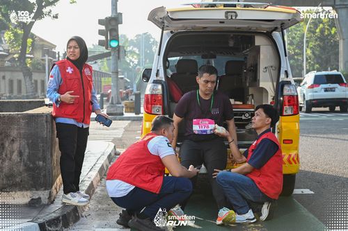 Race photo from Smartfren Run 2025 