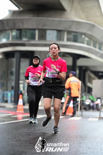Race photo from Smartfren Run 2024
