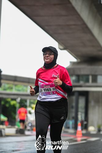Race photo from Smartfren Run 2024