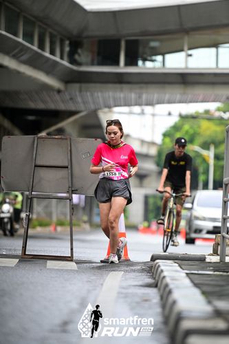 Race photo from Smartfren Run 2024