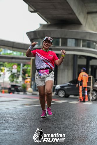 Race photo from Smartfren Run 2024