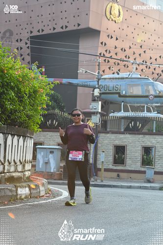 Race photo from Smartfren Run 2025 