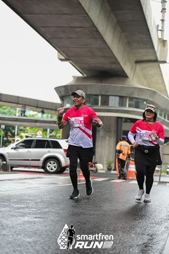 Race photo from Smartfren Run 2024