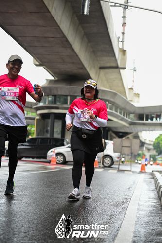 Race photo from Smartfren Run 2024