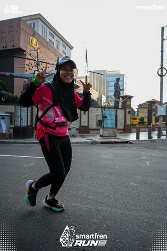 Race photo from Smartfren Run 2025 