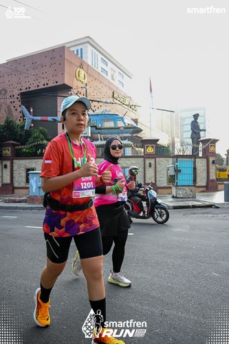 Race photo from Smartfren Run 2025 
