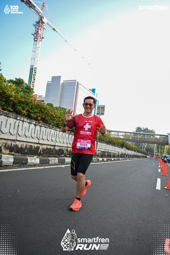 Race photo from Smartfren Run 2025 
