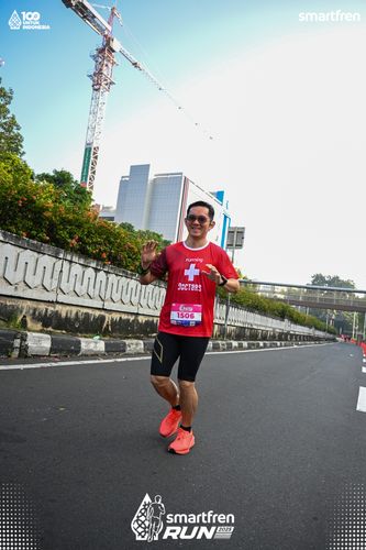 Race photo from Smartfren Run 2025 