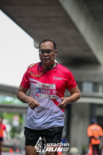 Race photo from Smartfren Run 2024