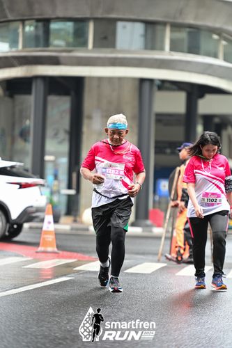 Race photo from Smartfren Run 2024