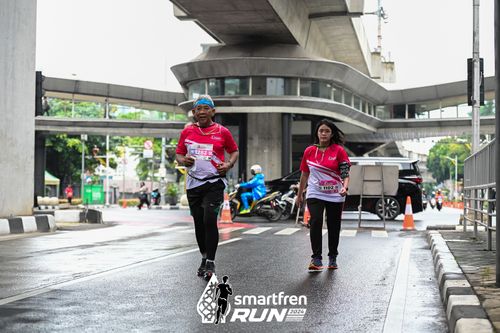 Race photo from Smartfren Run 2024