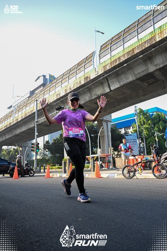 Race photo from Smartfren Run 2025 