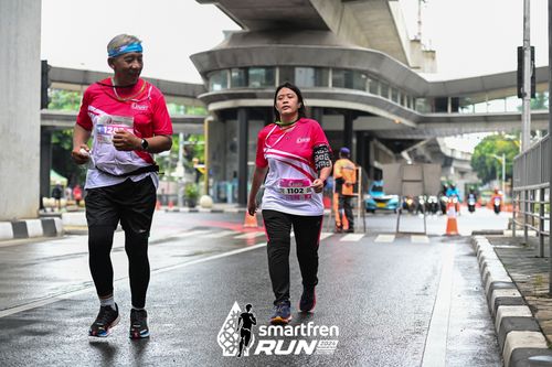 Race photo from Smartfren Run 2024