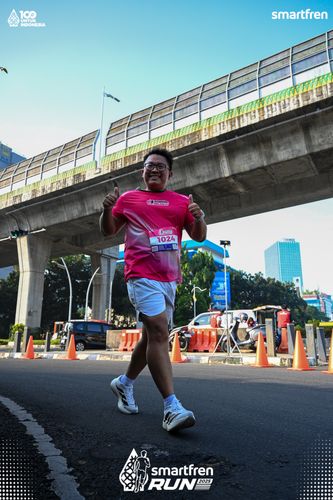 Race photo from Smartfren Run 2025 