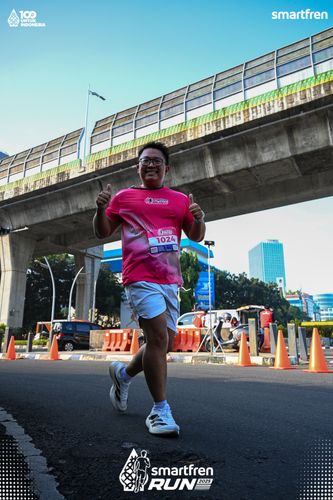 Race photo from Smartfren Run 2025 
