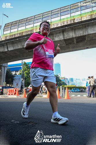 Race photo from Smartfren Run 2025 