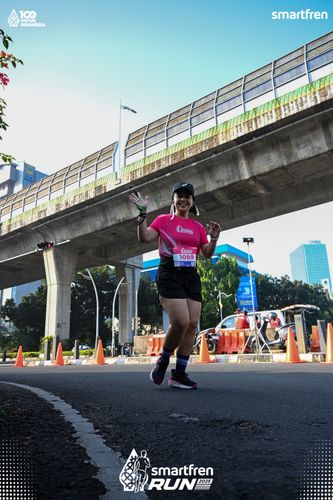 Race photo from Smartfren Run 2025 