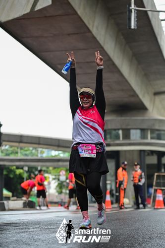 Race photo from Smartfren Run 2024