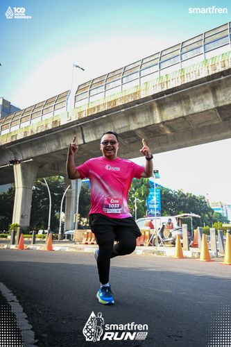 Race photo from Smartfren Run 2025 