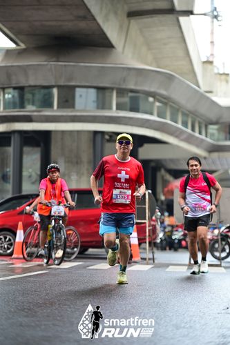 Race photo from Smartfren Run 2024