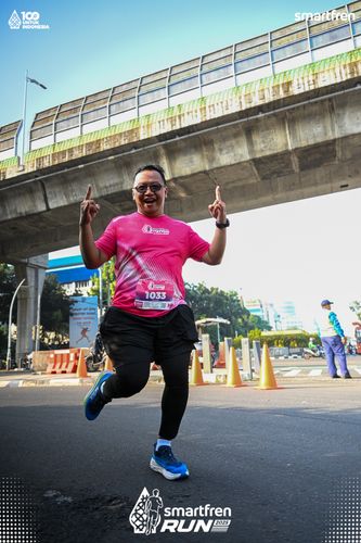Race photo from Smartfren Run 2025 