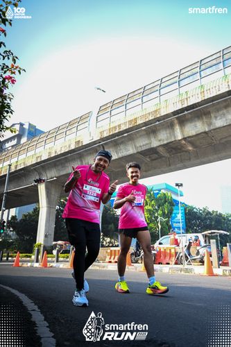 Race photo from Smartfren Run 2025 