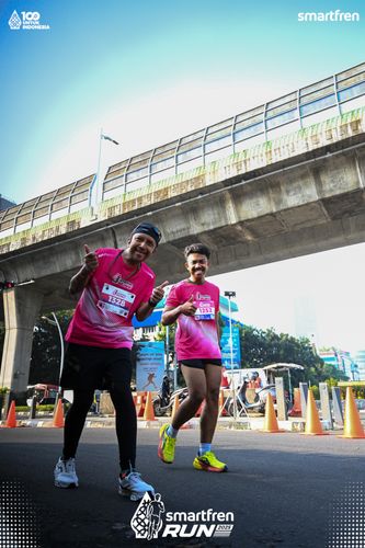 Race photo from Smartfren Run 2025 