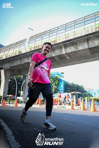 Race photo from Smartfren Run 2025 