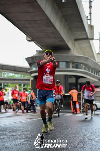 Race photo from Smartfren Run 2024