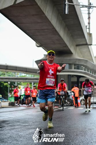 Race photo from Smartfren Run 2024