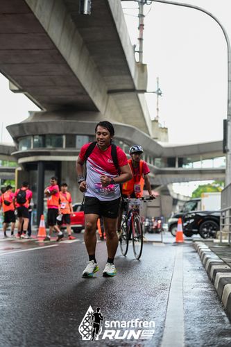 Race photo from Smartfren Run 2024