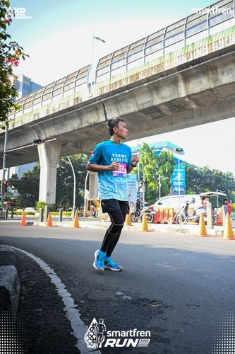 Race photo from Smartfren Run 2025 
