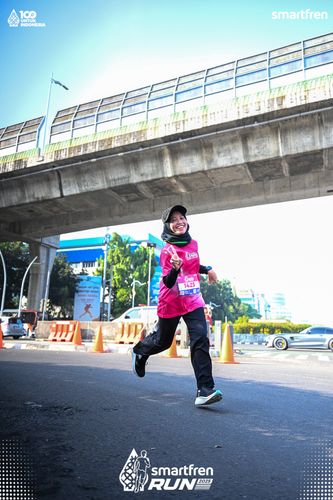 Race photo from Smartfren Run 2025 