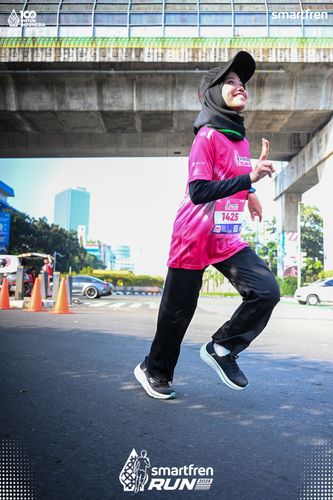 Race photo from Smartfren Run 2025 