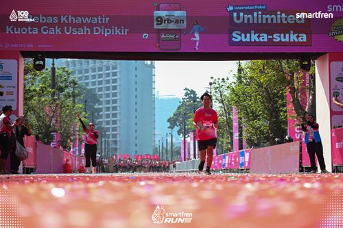 Race photo from Smartfren Run 2025 
