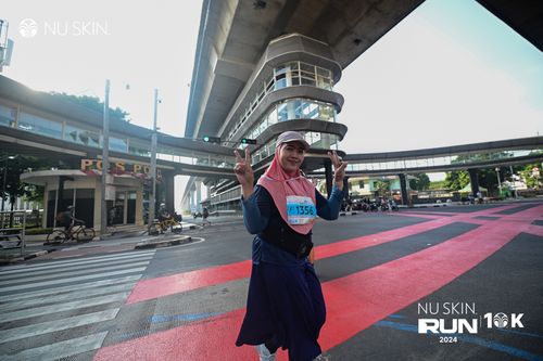 Race photo from Nu Skin Run 10K