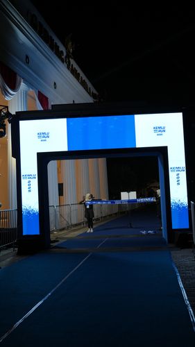 Race photo from KEMLU RUN 2025