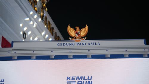 Race photo from KEMLU RUN 2025