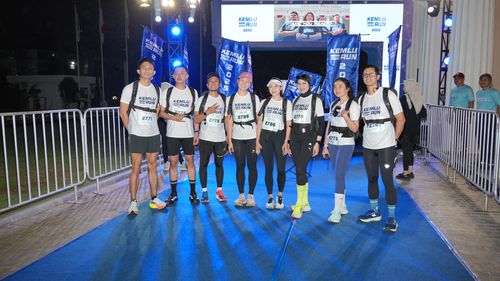 Race photo from KEMLU RUN 2025