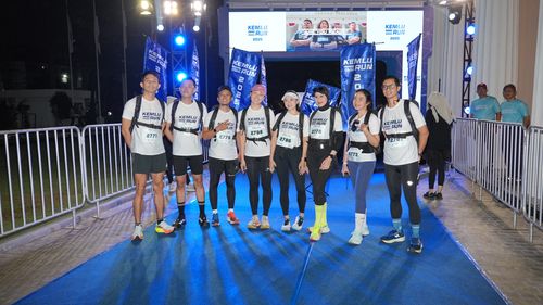 Race photo from KEMLU RUN 2025